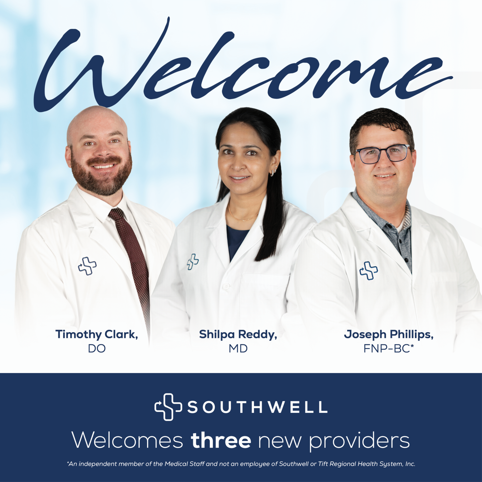 Provider Three Southwell welcomes three new providers - Southwell Media Center